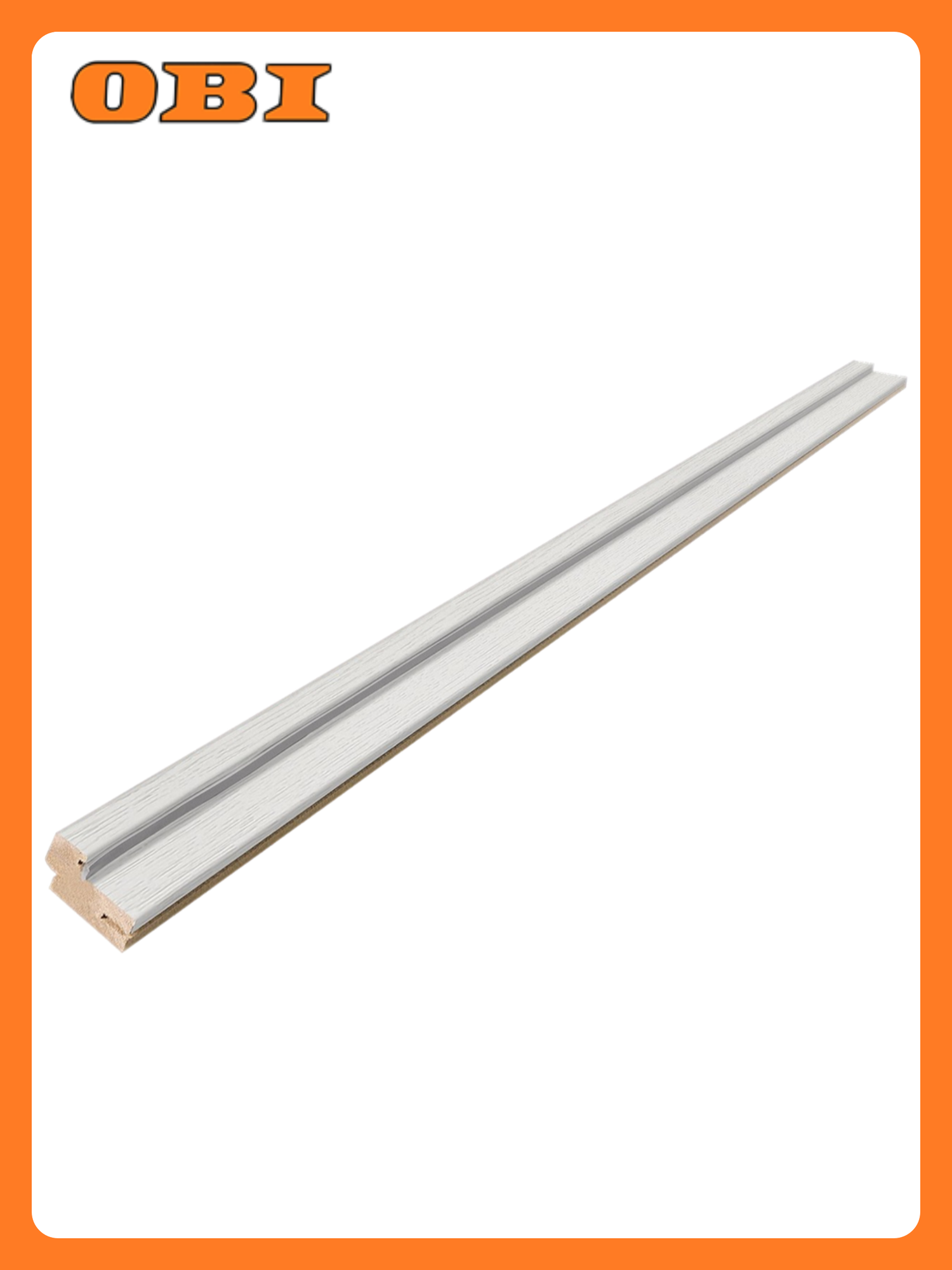 Стойка дверной коробки BELWOODDOORS  Телескоп Ясень Жемчужный   МДФ  белый