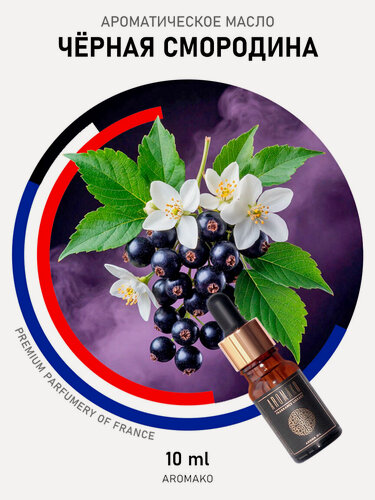 Изображение товара Ароматическое масло "чёрная смородина"10 мл для диффузора, увлажнителя, ароматерапии