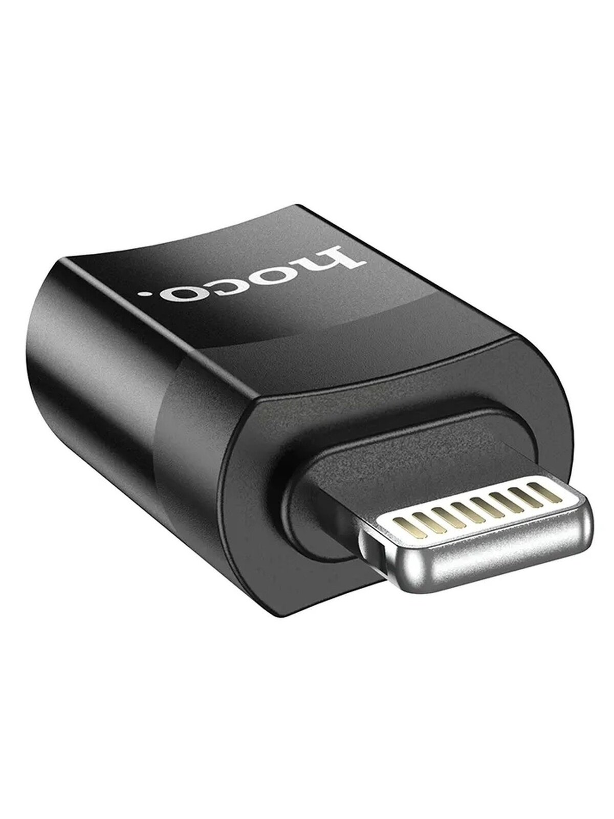 Адаптер переходник Hoco с USB Type-C- Lightning/ Переходник IPhone для смартфона, планшета, зарядка, передача данных — фото 1
