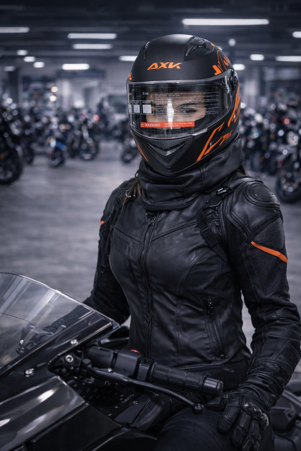 Шлем мотоциклетный с съёмным шарфом для мотоцикла, скутера и квадроцикла, всесезонный