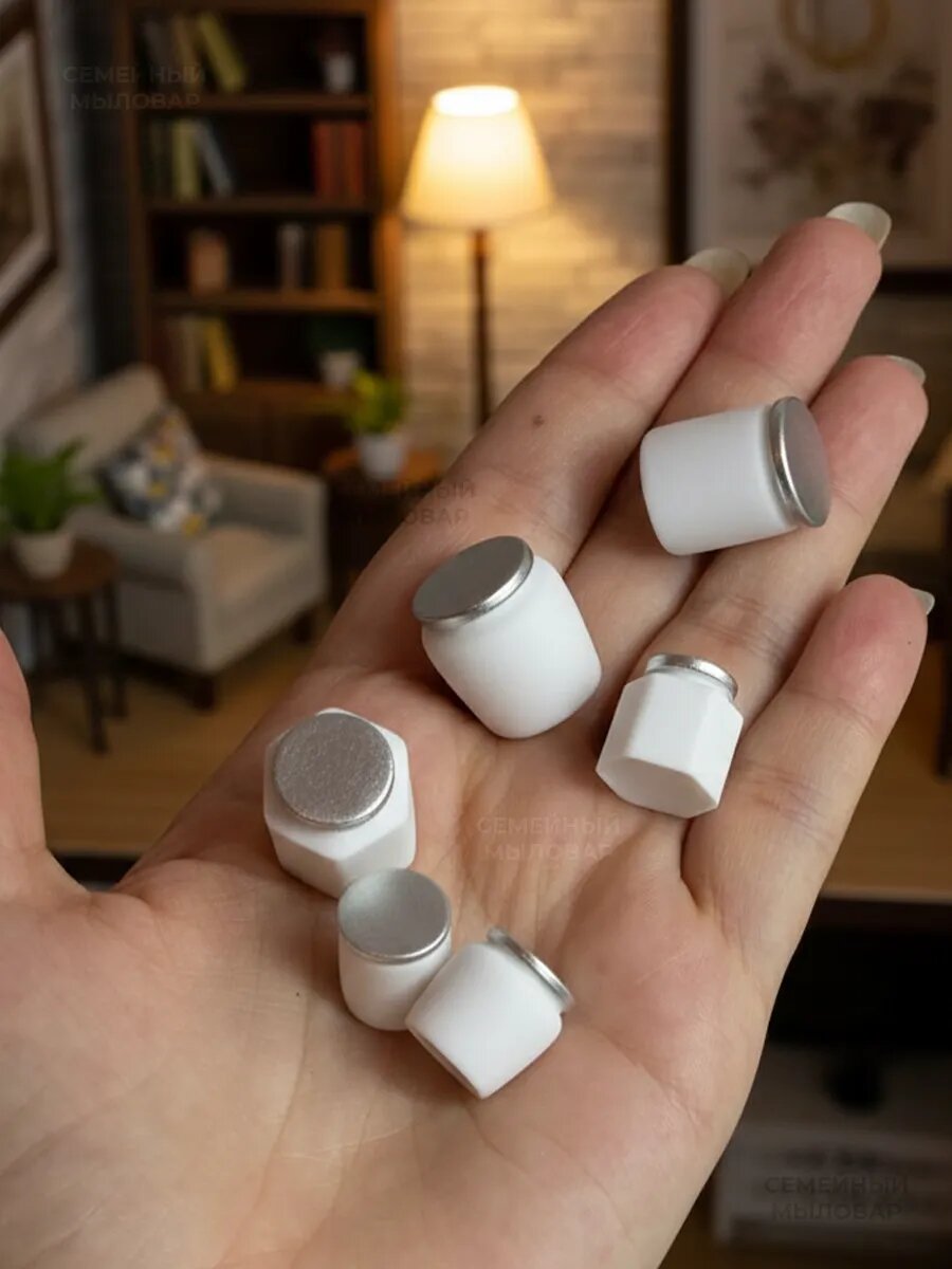 Силиконовый молд для рукоделия 6 маленьких банок — фото 1