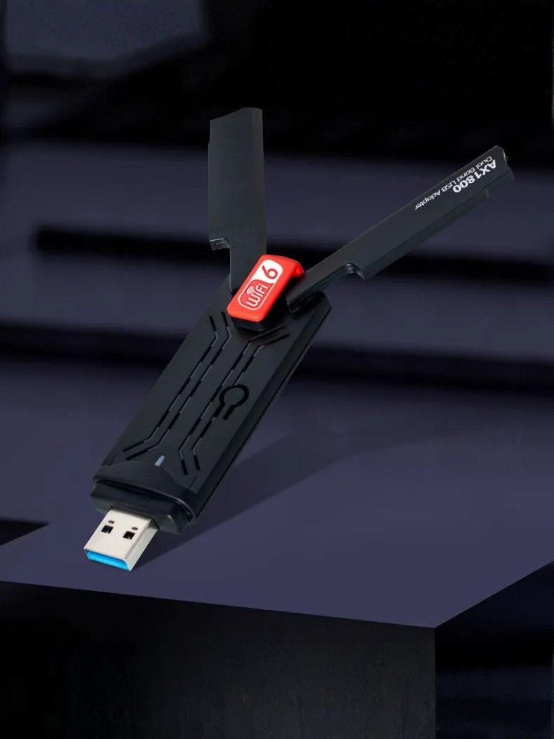 Wi-Fi адаптер USB 3.0 AX1800, двухдиапазонный 2.4/5 ГГц, скорость до 1800 Мбит/с