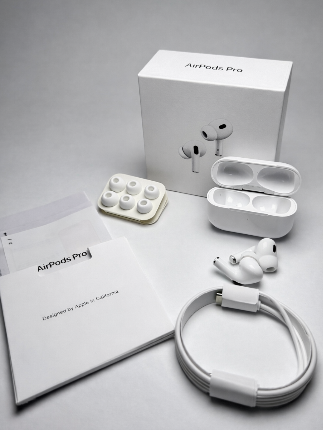 Наушники беспроводные, AirPods Pro 2 с чистым звуком, сенсорное управление, для всех Bluetooth-устройств.