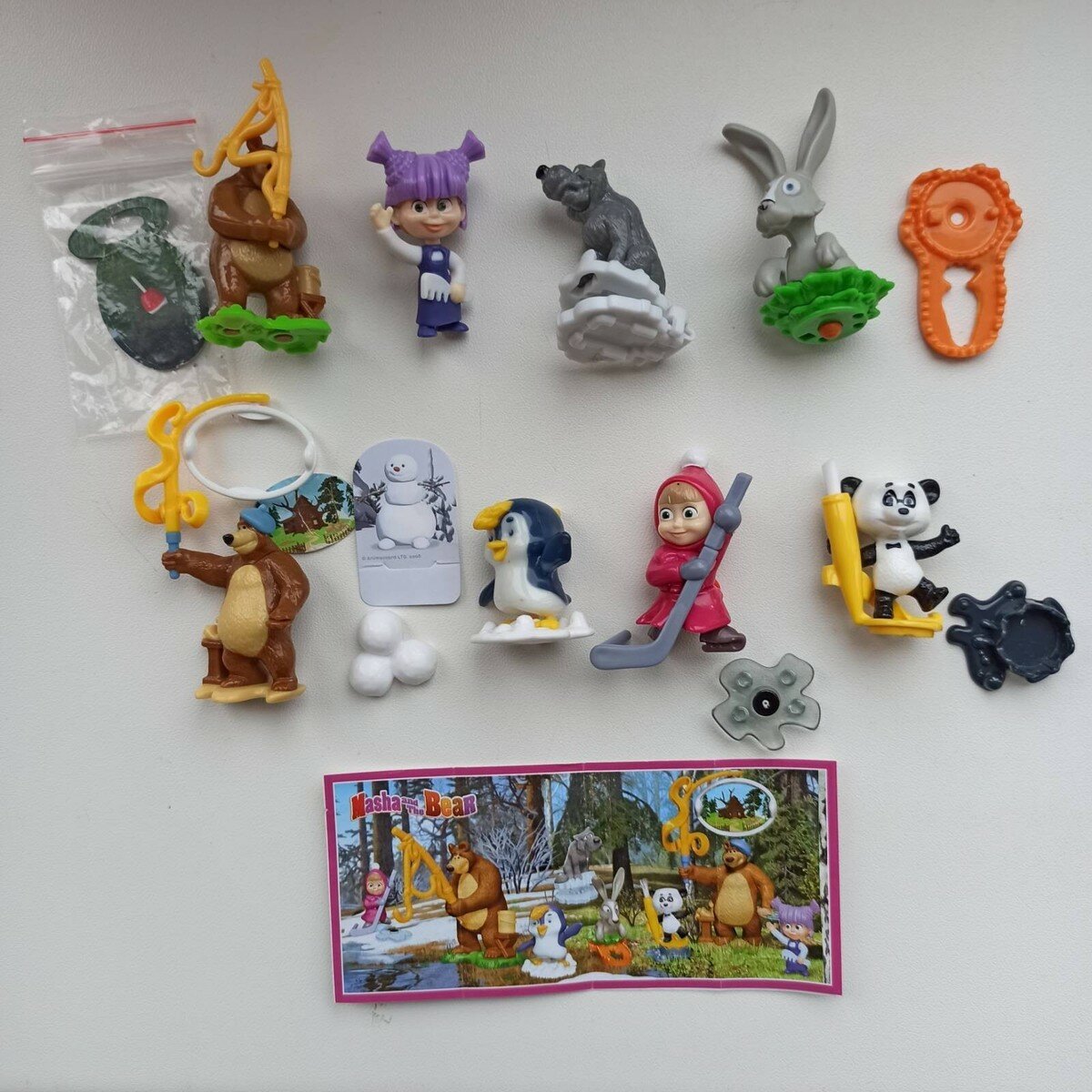 Киндер игрушки маша и медведь 5шт — фото 1