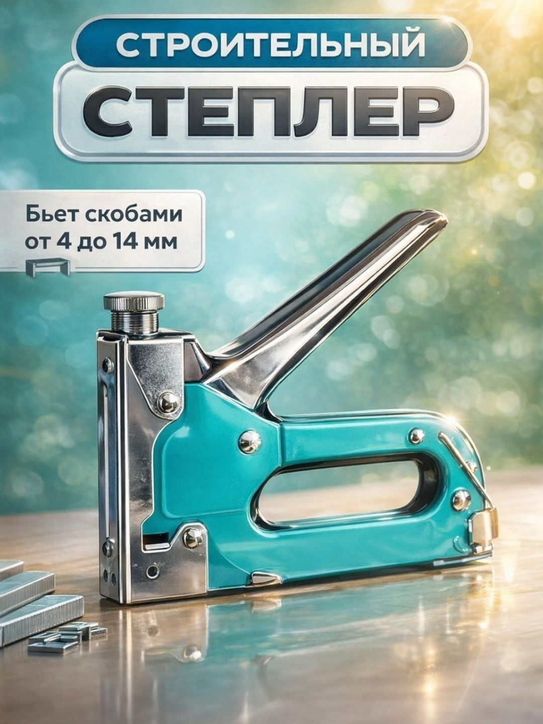 Степлер OMAGO, эргономичный дизайн, для скоб 4-14 мм, 100 шт