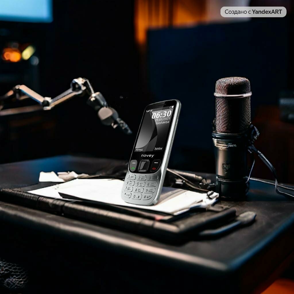 Кнопочный телефон NOVEY N630 Gray, серый, IPS, металлический