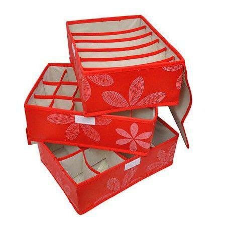 Набор органайзеров для одежды и нижнего белья в ящик (3 шт.) — фото 1