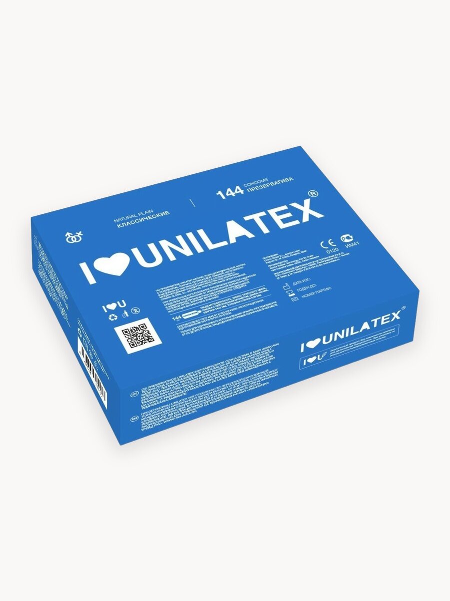 Unilatex / Презервативы Unilatex Natural Plain 144 шт, классические.