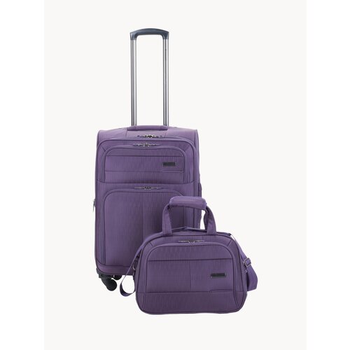 Комплект чемоданов Pigeon 53 л размер S фиолетовый 16900₽