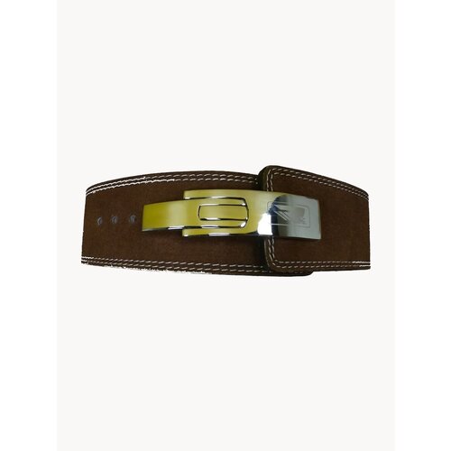 Пояс для пауэрлифтинга RDX (кожа, нубук) коричневый S (68-84 см)