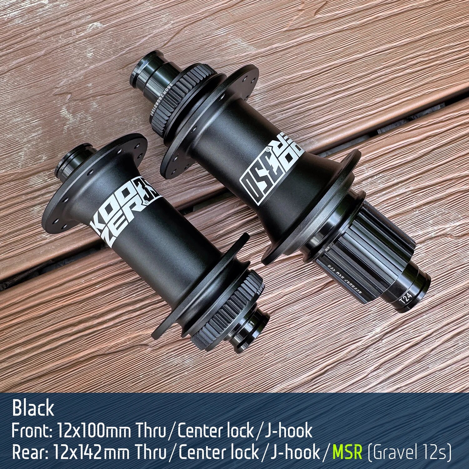 Koozer Велосипедная ступица 28H 100/142 MSR 40T, черная