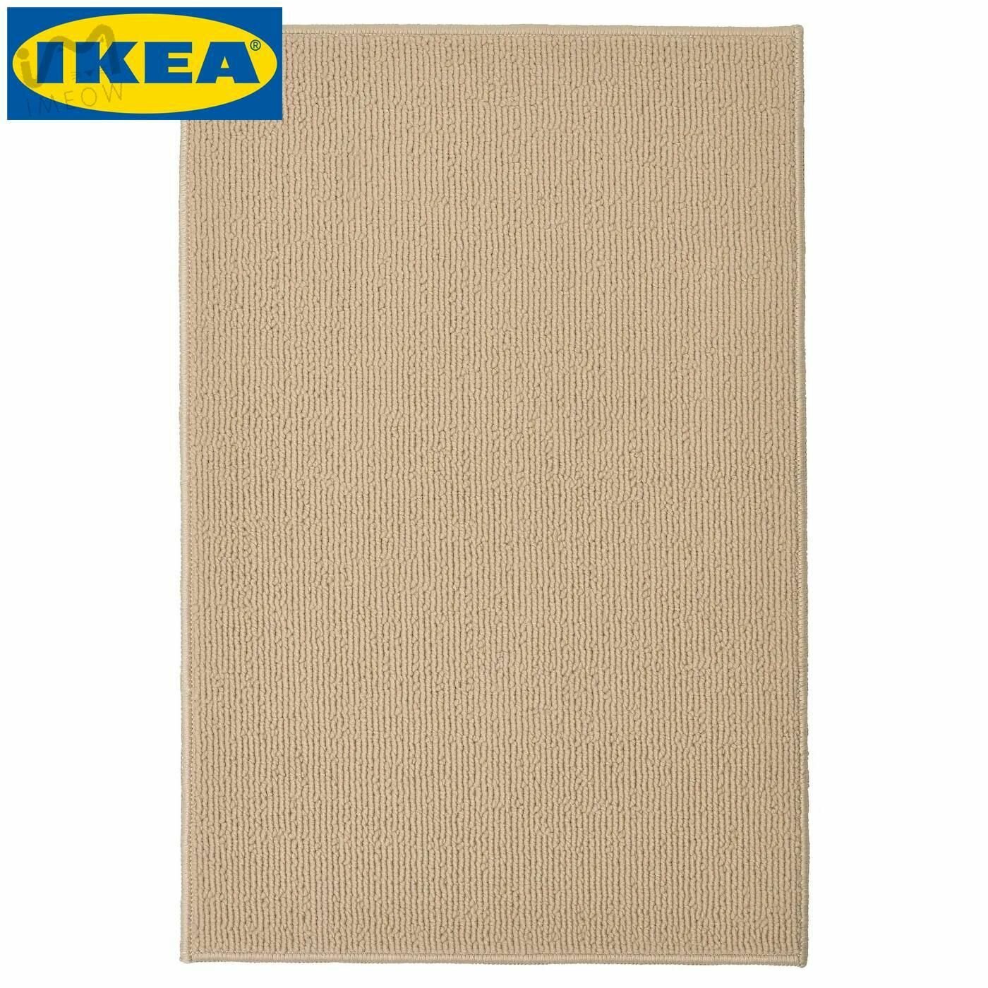 IKEA икеа Противоскользящий коврик для ванной FINTSEN бежевый 40 60 см