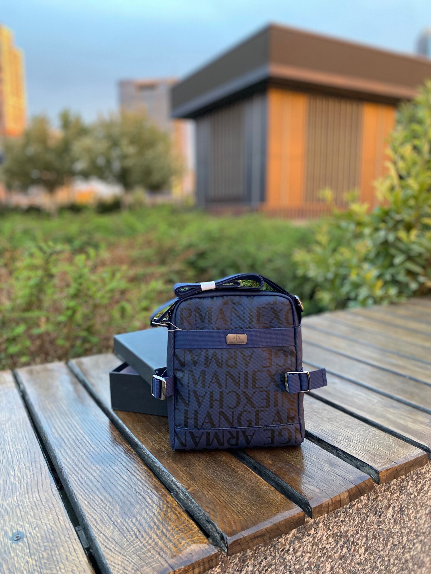 Сумка барсетка , синий — фото 1