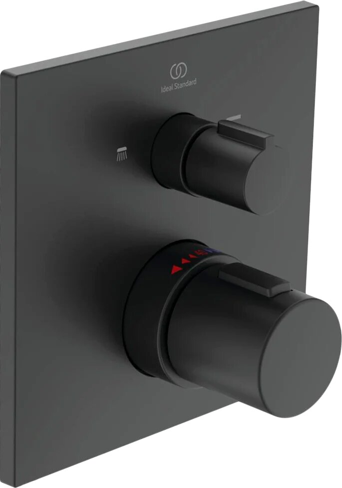 Термостатический смеситель встраиваемый Ideal Standard Ceratherm C100 A7522XG для ванны с душем черный
