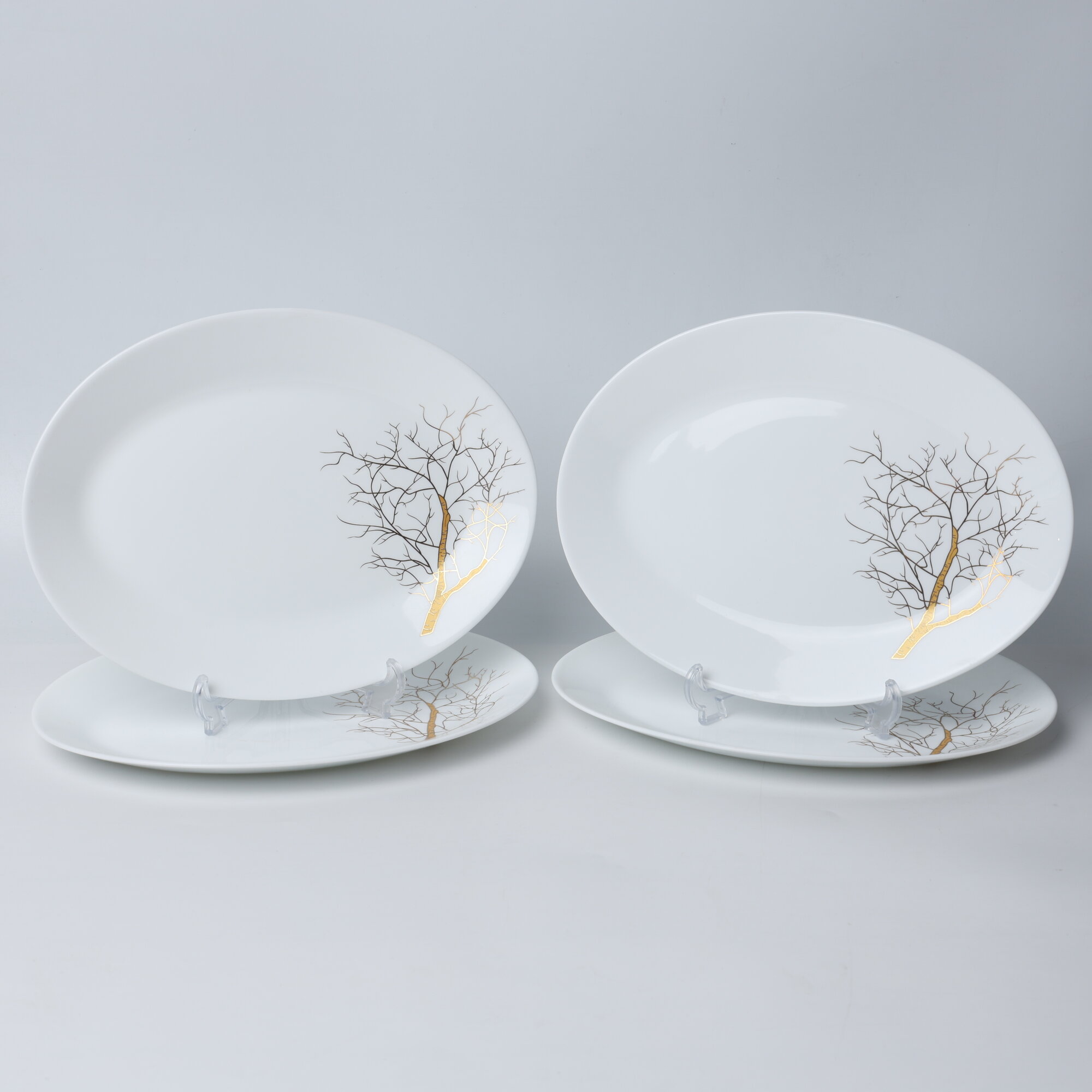 Asia Home (dinova saina) Тарелка овальная Tilla "Daraxt" 20 см T2000 6pcs