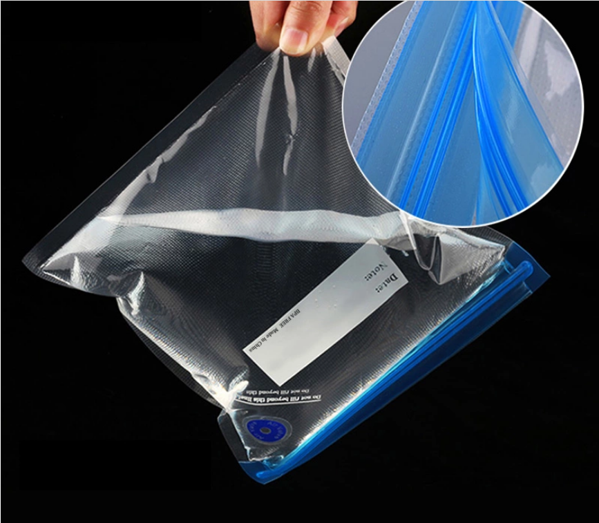 Зиппакеты с клапаном, для вакууматора, полиэтилен, 26x34 см, 10 шт — фото 1