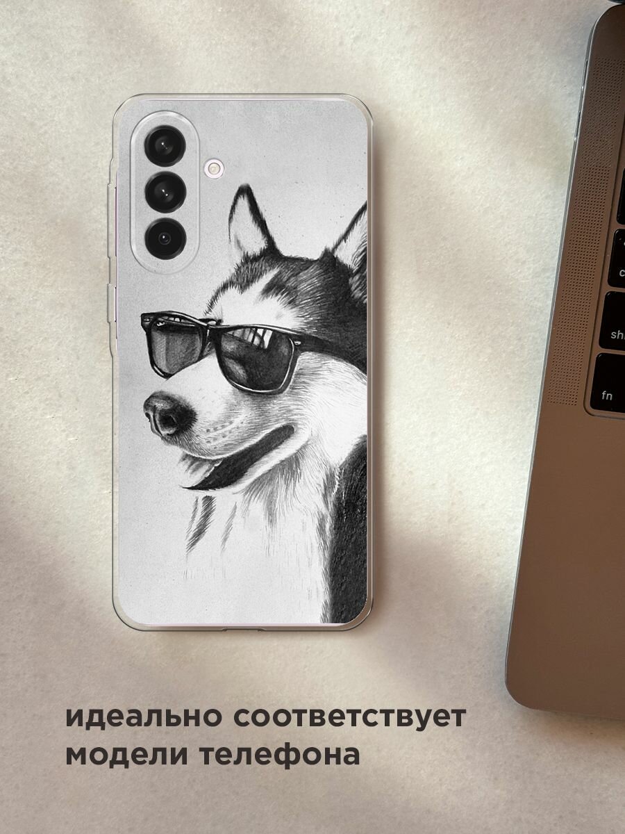 Чехол на Samsung Galaxy A56 5G / Самсунг Галакси А56 5G с принтом "Крутой Хаске" — фото 1