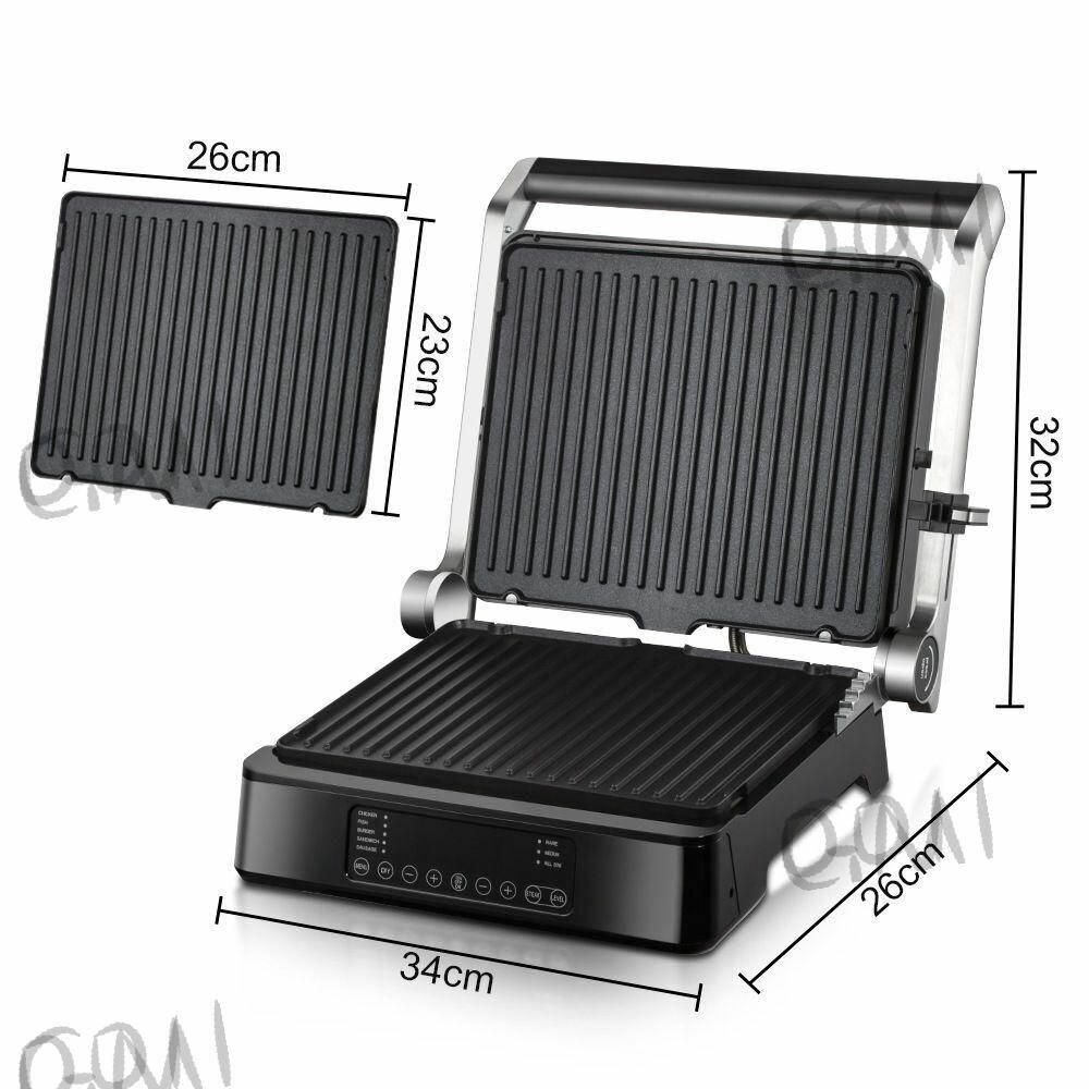 Электрогриль Modixie BRAUN CG9167 PRO, 2200Вт, электронный, термощуп, стальной корпус, металл