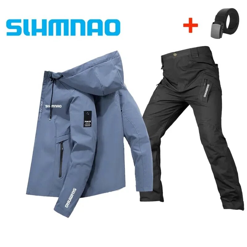 Весенне-осенний новый уличный велосипедный комплект для охоты пешего туризма альпинизма спортивный комплект мужская ветрозащитная и устойчивая к ультрафиолетовому излучению одежда для рыбалки 12 2XL170-175cm68-75kg