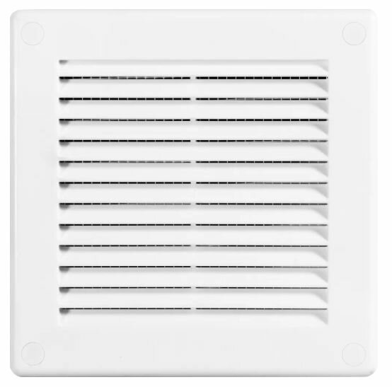 Решётка вентиляционная 150x150 мм полистирол цвет белый