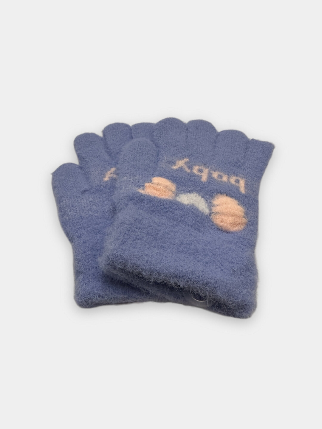 Перчатки  baby для детей, размер 3, небесно-голубой — фото 1