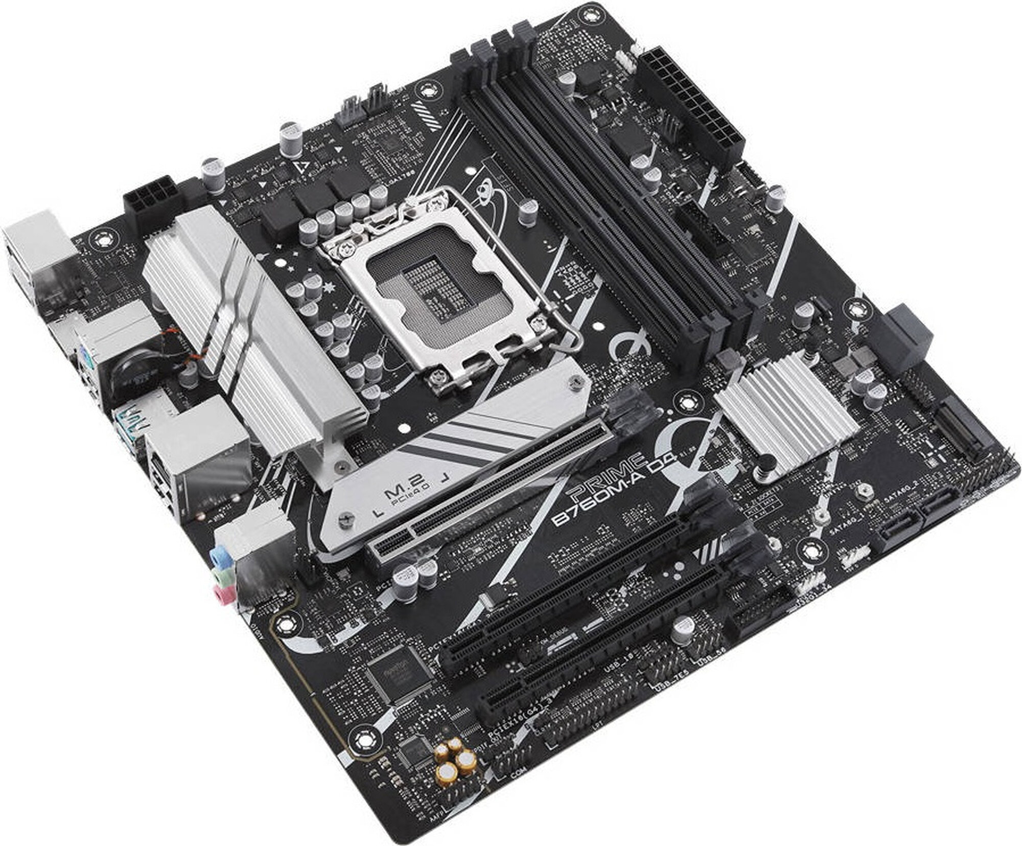 Материнская плата ASUS PRIME B760M-A D4-CSM, LGA1700/B760/4xDDR4/3xPCI-E/2xM.2/GLAN/DP/2xHDMI/VGA/mATX (90MB1D00-M1EAYC)