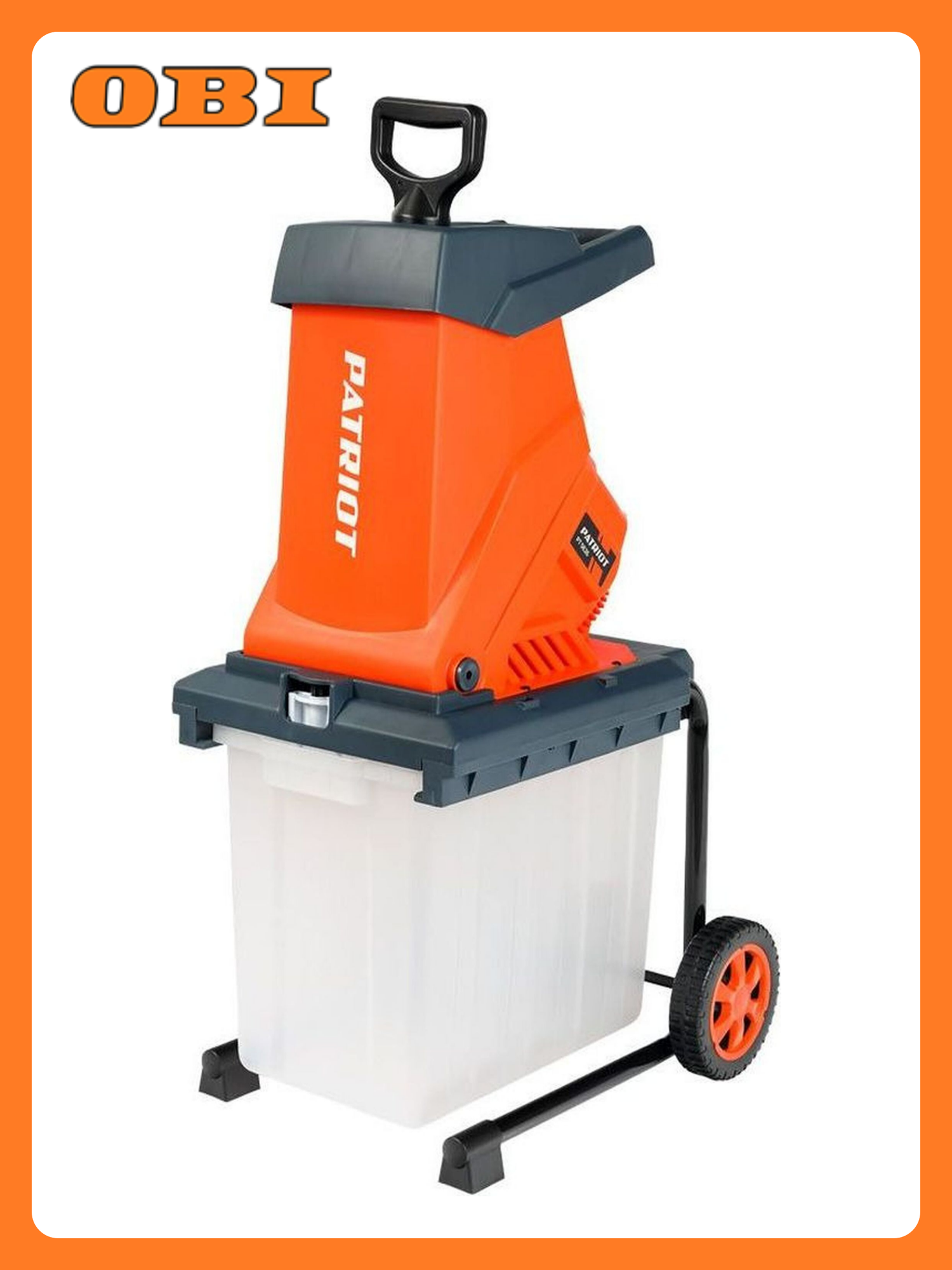 Измельчитель садовый PATRIOT SE26 электрический мощность 2600Вт контейнер 50л