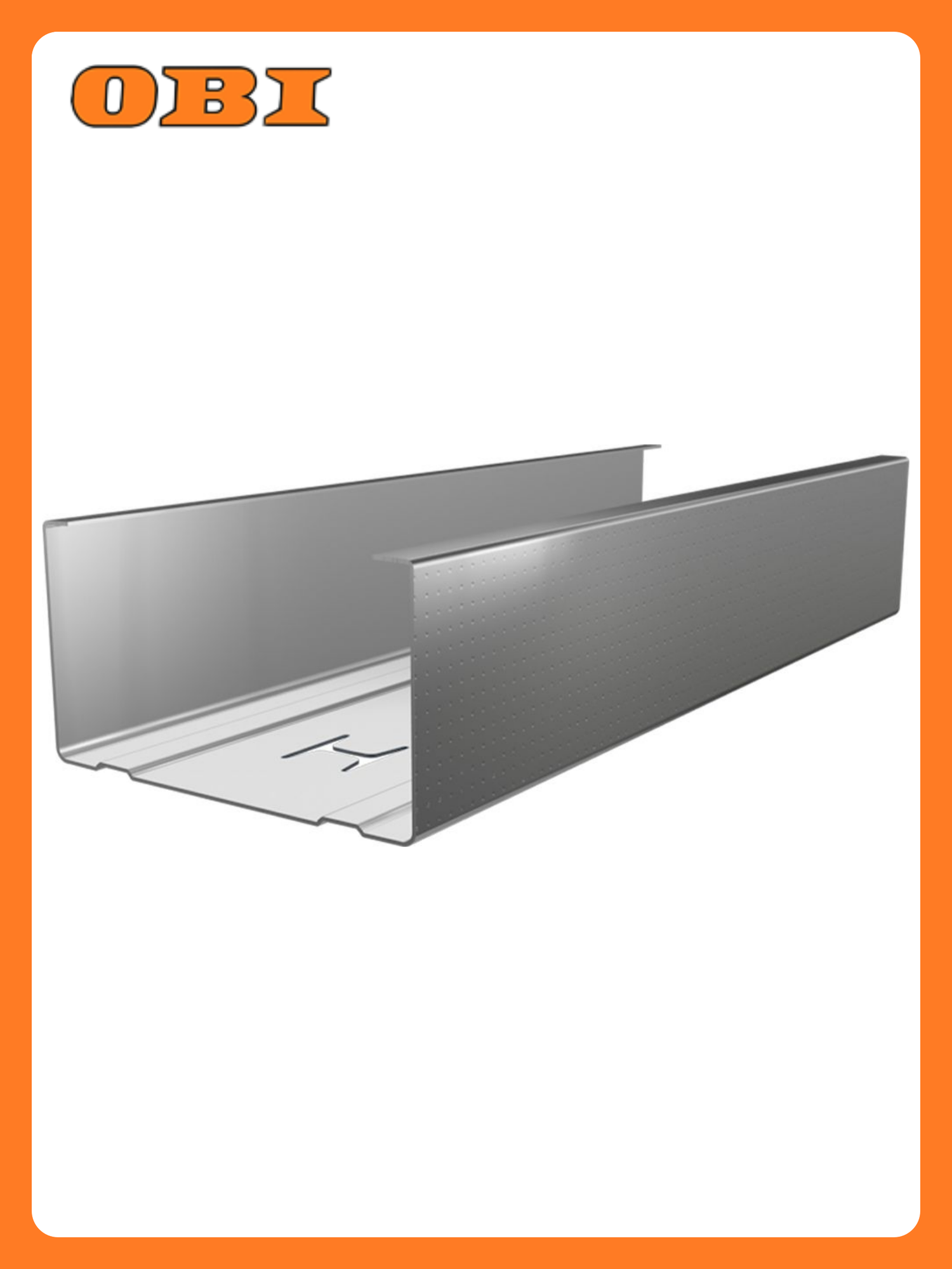 Стоечный профиль Таврос ПС-4 сталь серебристый 75x50x05x3000 мм