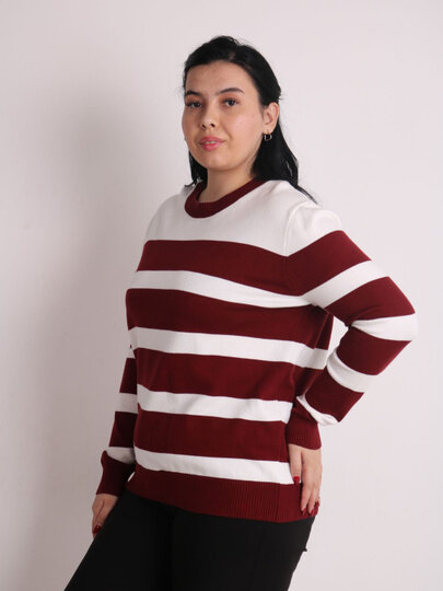 Свитер , размер OneSize, бордовый — фото 1