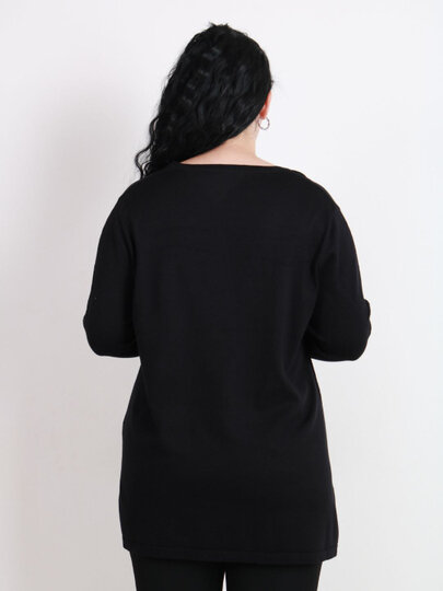 Свитер , размер 56, черный — фото 1