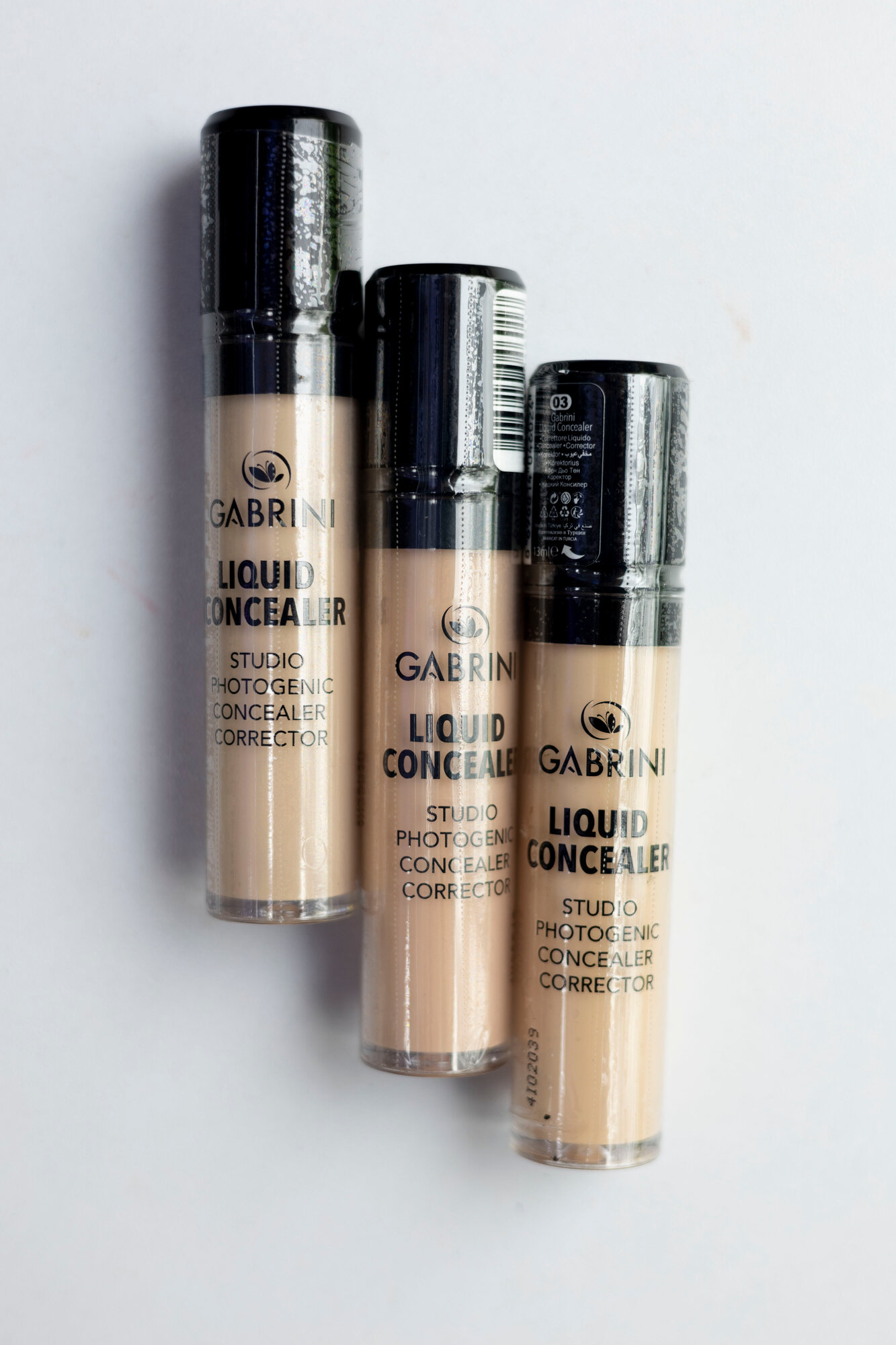 Консилер GABRINI Liquid Concealer, тон 02, кремовый, для всех типов кожи!