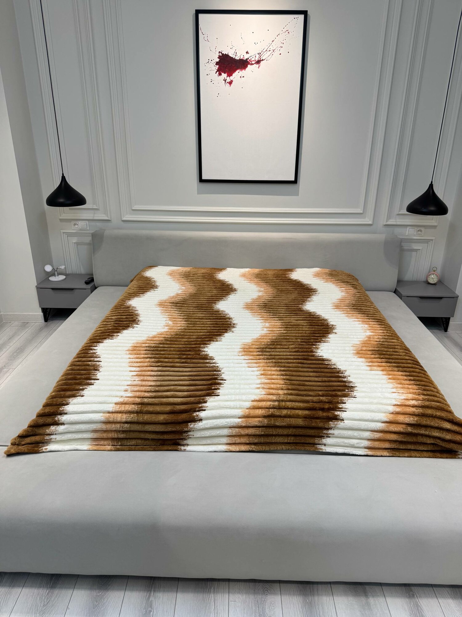 Двуспальный плюшевый плед Velsoft Four Seasons, из велсофта, 200 * 235 см