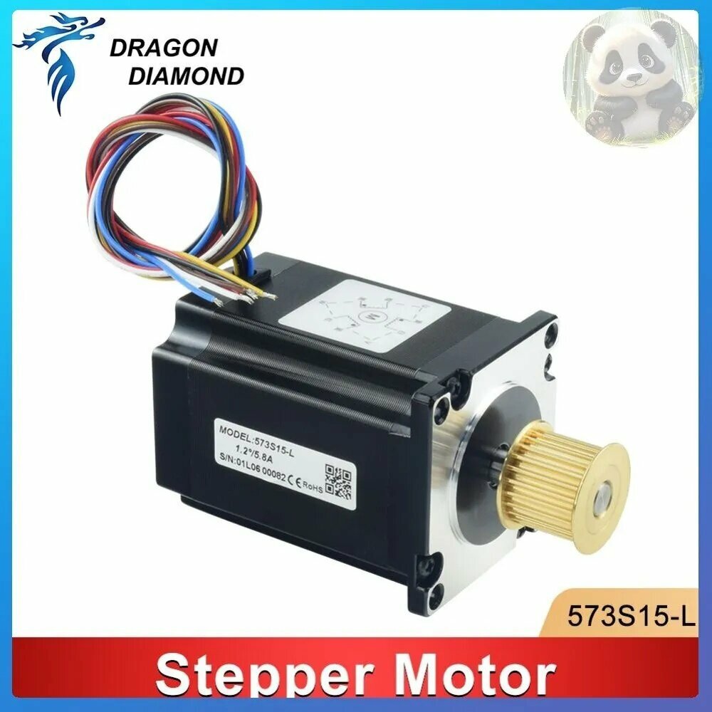 Трехфазный шаговый двигатель Leadshine 573S15 573S15-L для NEMA23 5.8A