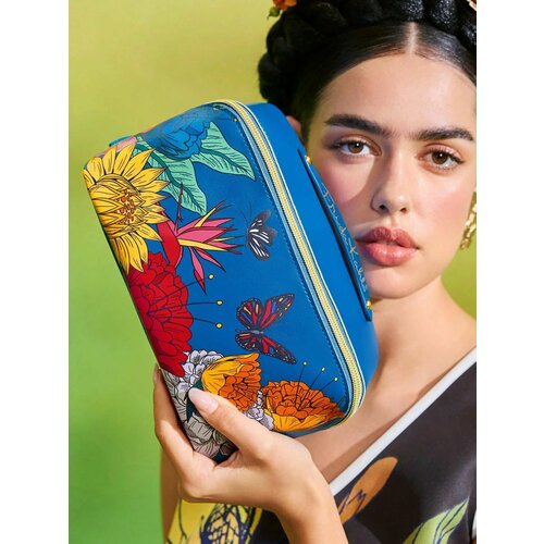фото Фрида кало / frida kahlo косметичка цветочный узор