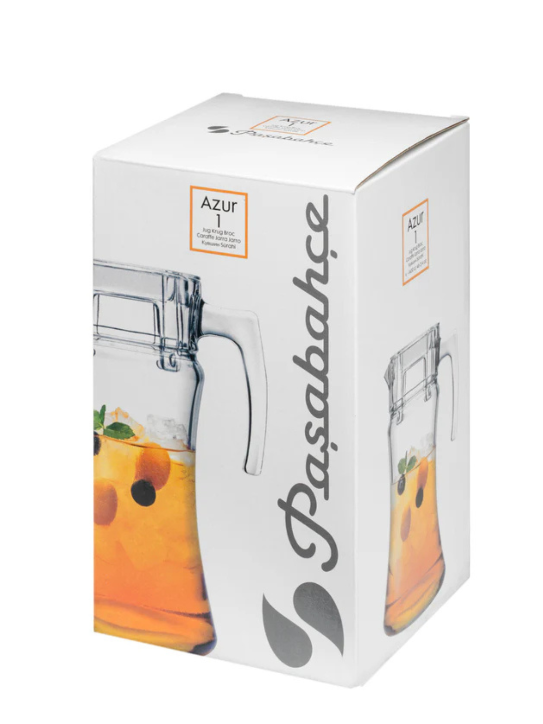 Кувшин Pasabahce Azur, для воды и сока, 1,4 л, стекло, с крышкой — фото 1