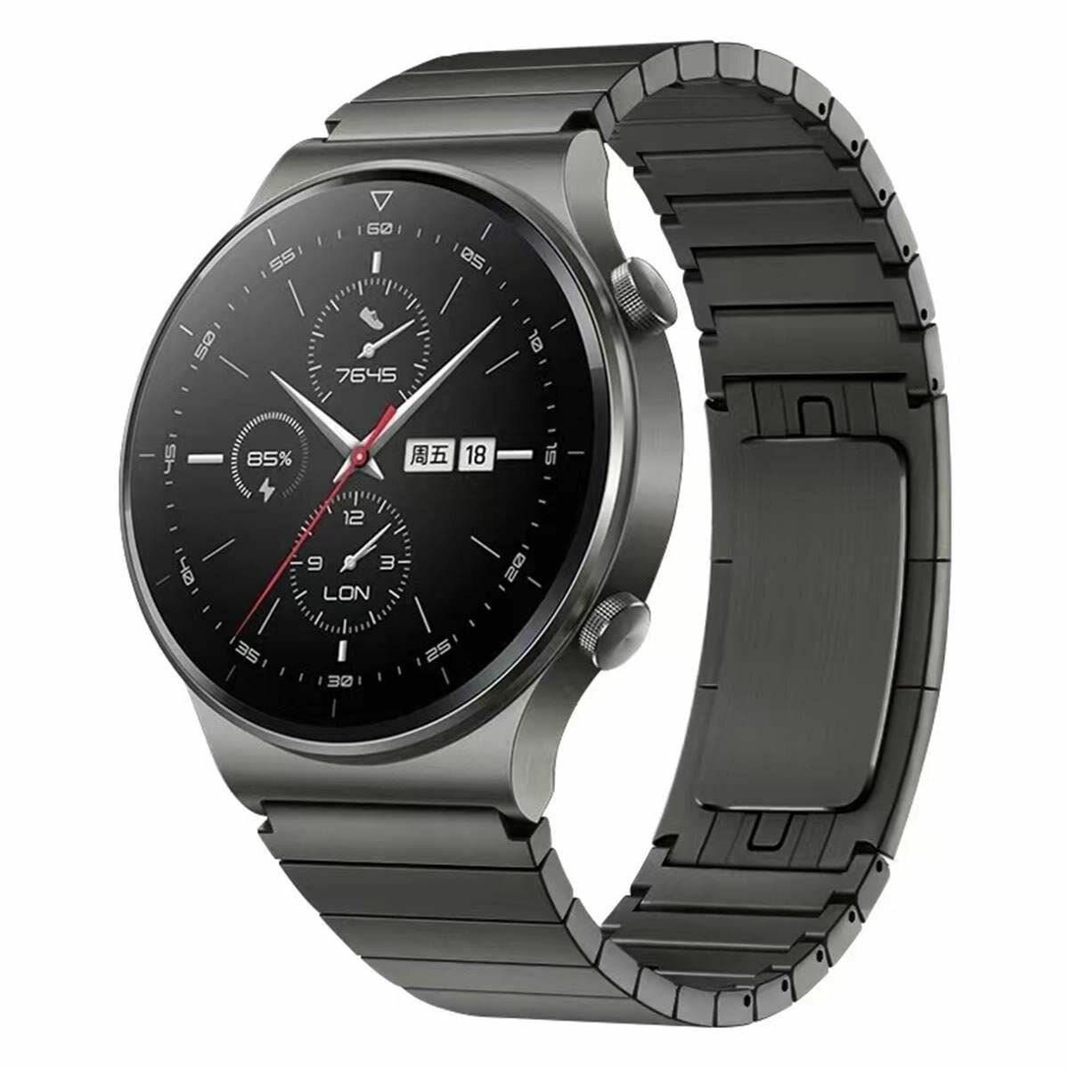 Ремешок совместим с Huawei Watch GT GT2 Pro GT2, а сменный ремешок из нержавеющей стали диаметром 22 мм совместим с Huawei Watch.