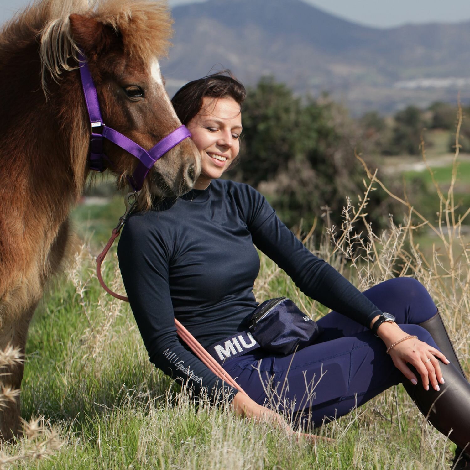 Лонгслив спортивный размер L, , темно-синий — фото 1