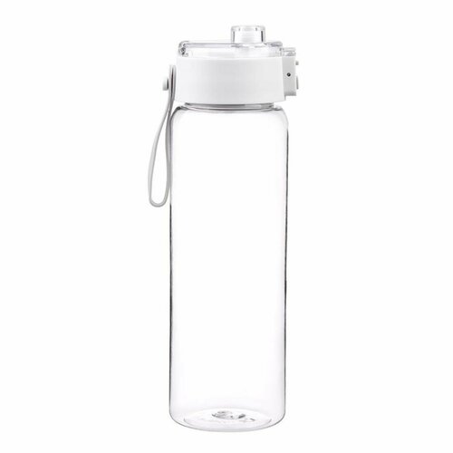 Бутылка для воды 810 мл пластик с ситом на кнопке цвет прозрачный 545₽