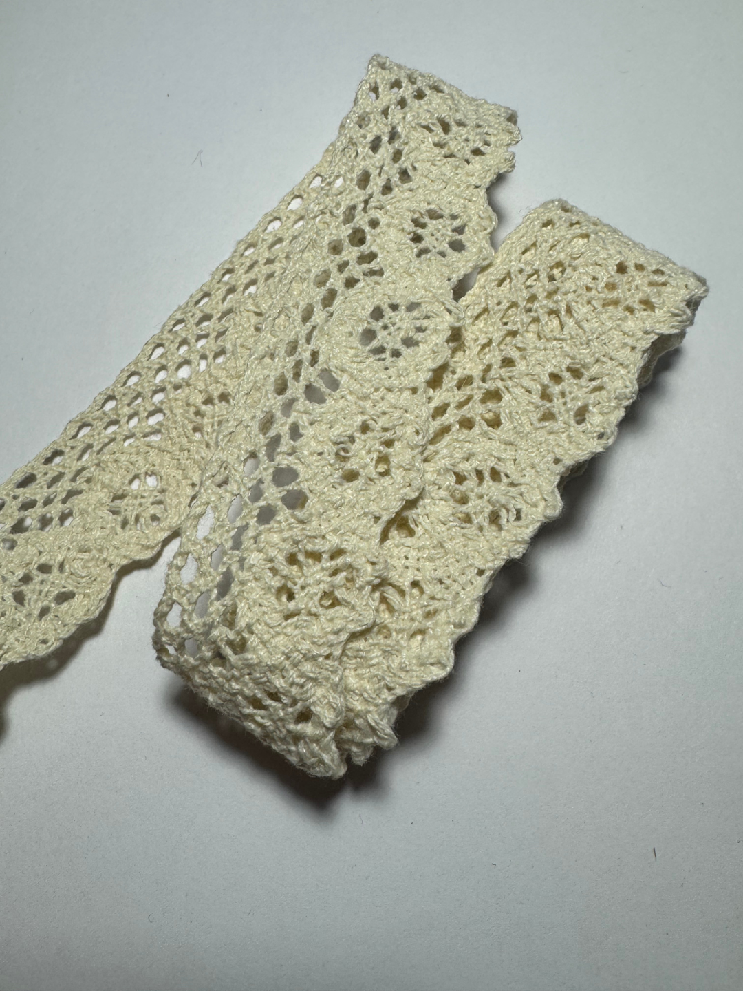 Вязаное хлопковое кружево 3 см, длина 5 м, для шитья и рукоделия