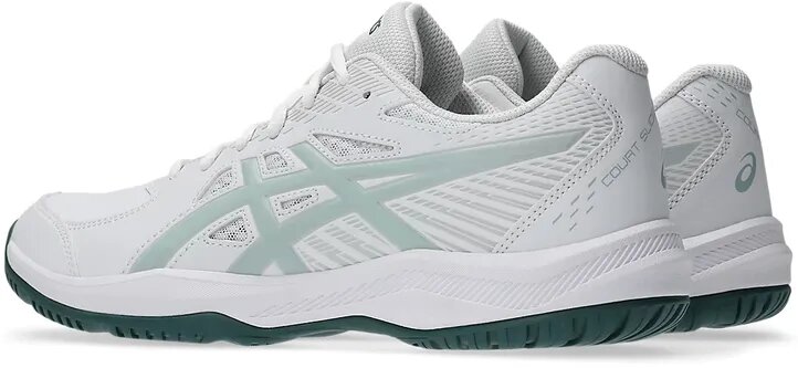 Кроссовки ASICS COURT SLIDE 4, размер 9 US, белый/голубой — фото 1