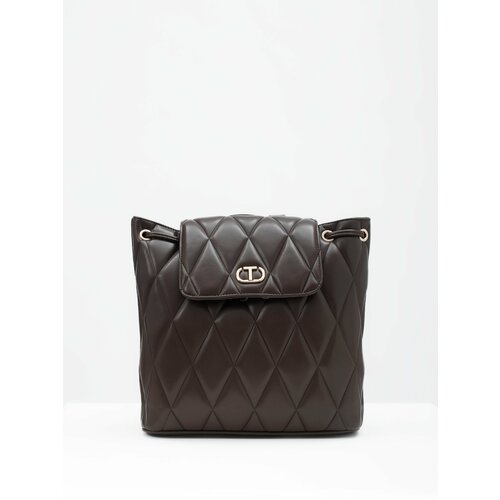 Рюкзак TWINSET стеганый коричневый