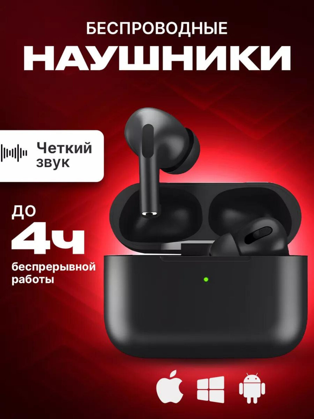 Беспроводные Наушники AirPods Pro 2 Premium сенсорное управление, активное шумоподавлениe
