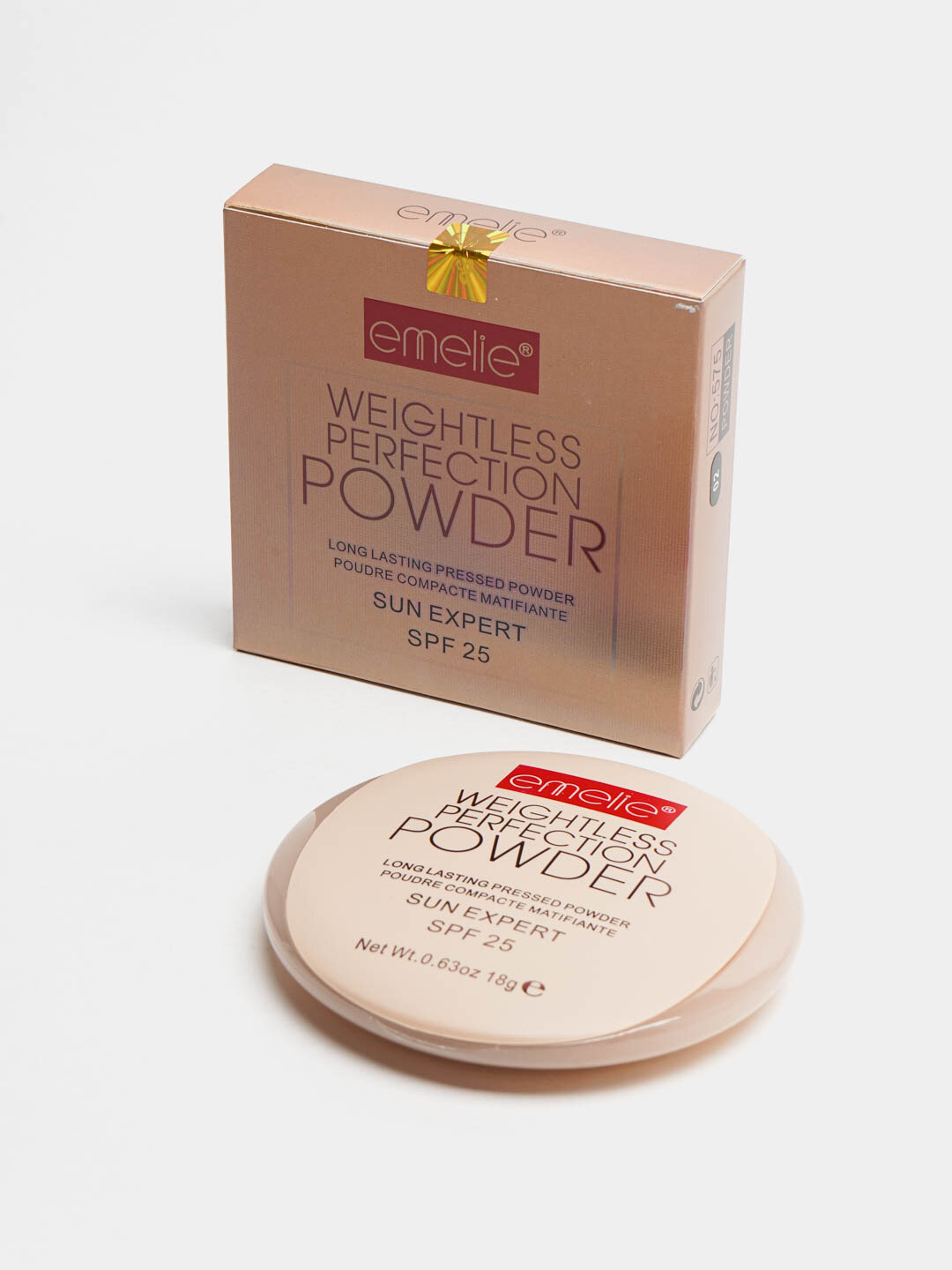 Матирующая пудра для лица Emelie Professional с SPF, натуральная пудра