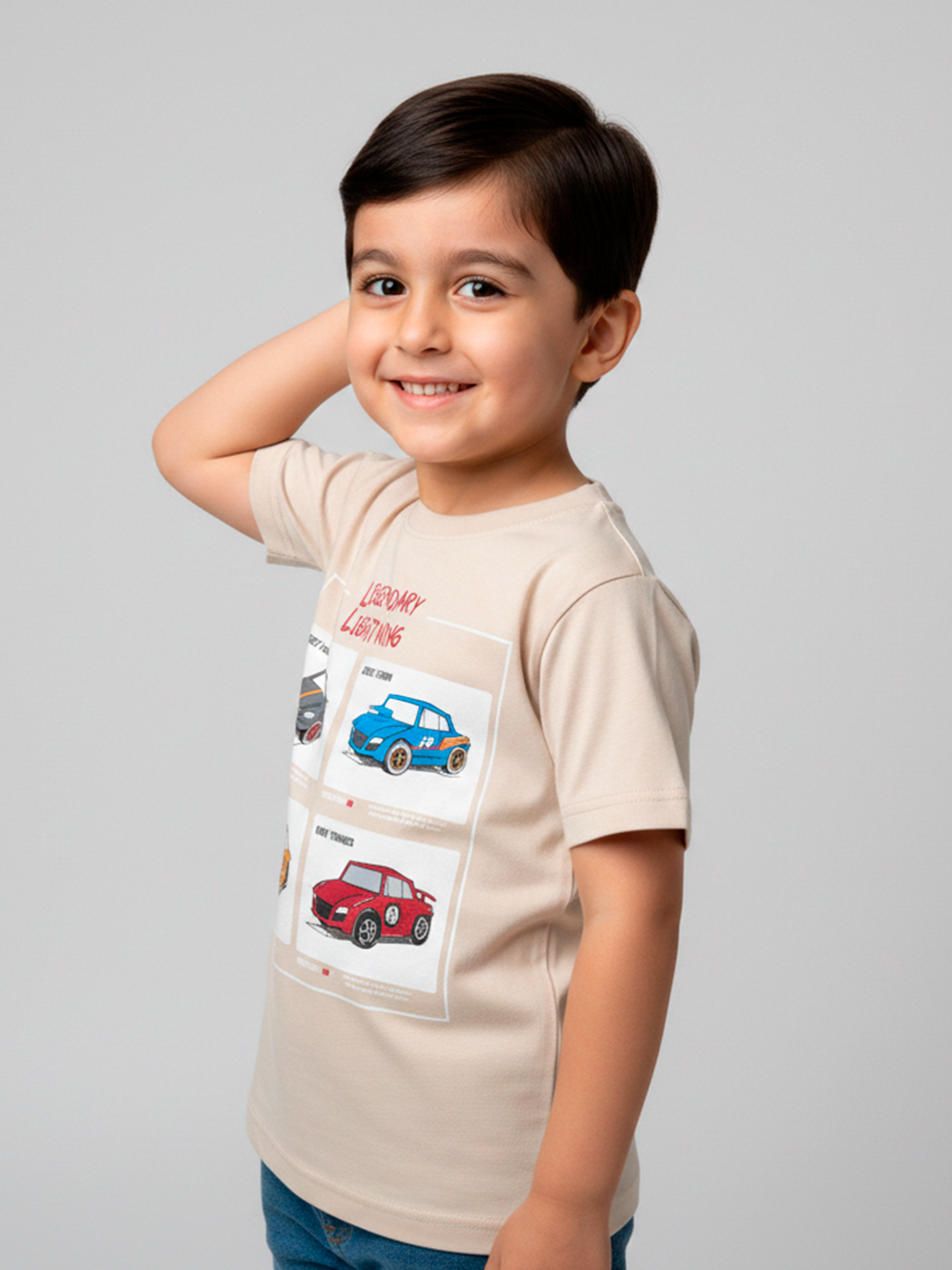 Футболка neo, размер 92, бежевый — фото 1