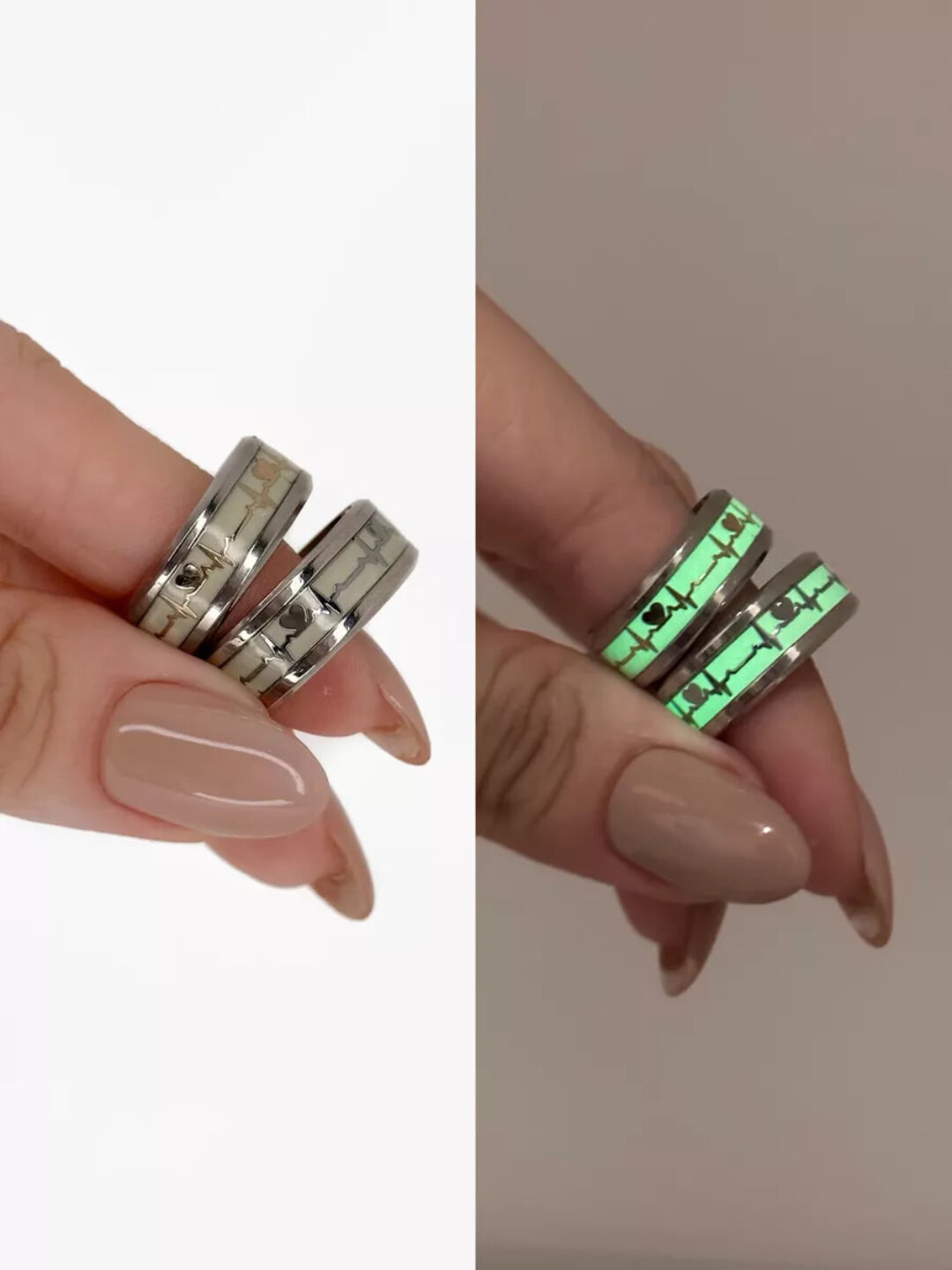 Кольцо на два пальца, размер 16.25 — фото 1