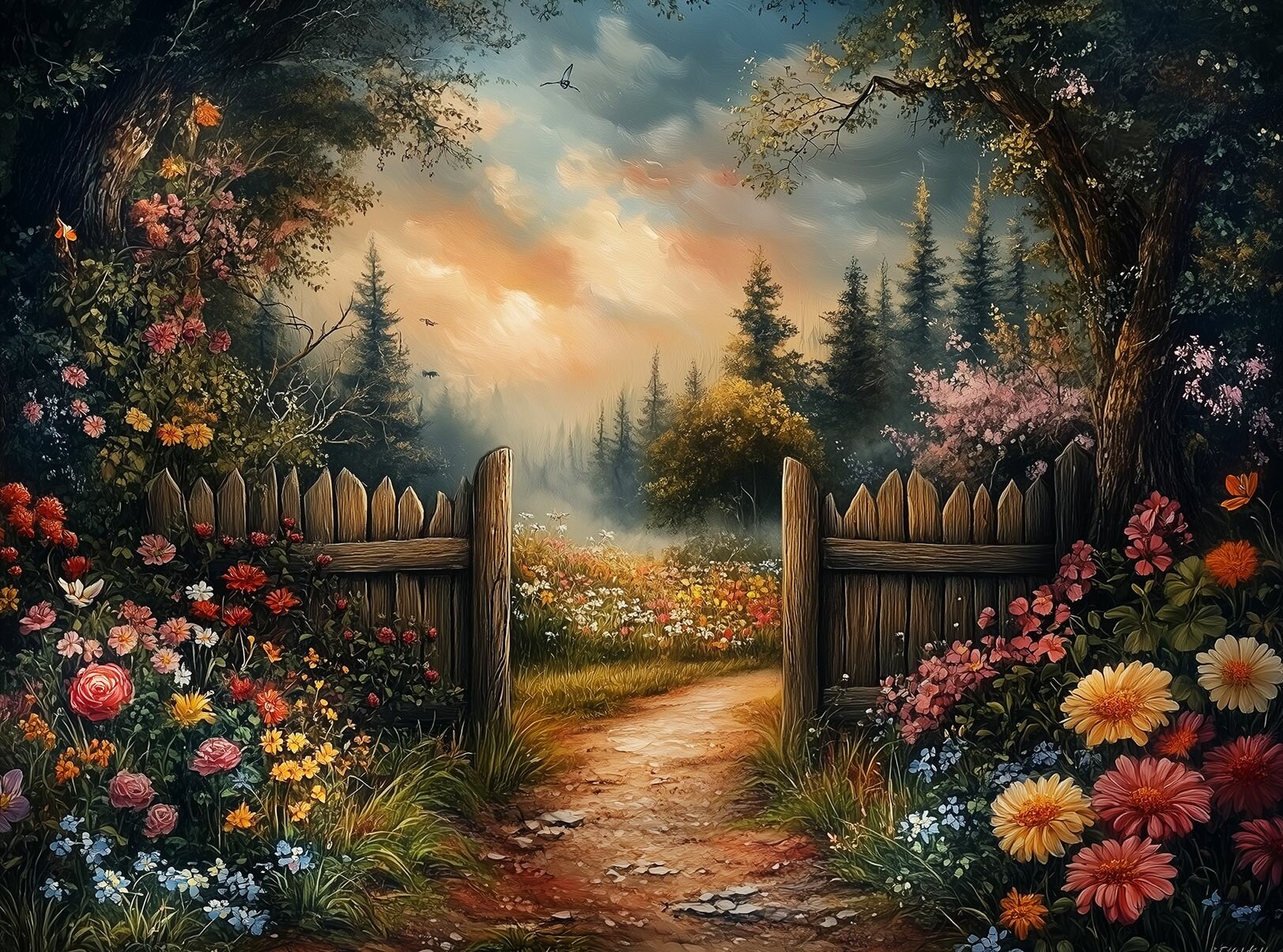 Пазл Алма мини 150 деталей. Прогулка в саду — фото 1