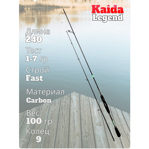 Спиннинг штекерный Legend Kaida тест 1-7 гр длина 240 см