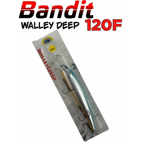 Bandit Walleye Deep воблер для троллинга 12см / Плавающая приманка бандит для рыбалки