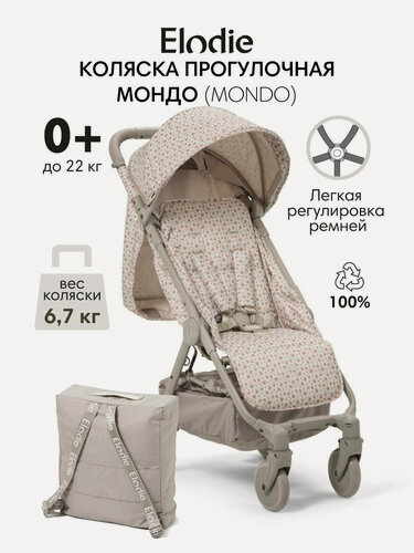 Изображение товара Коляска прогулочная Элоди Мондо (Elodie Mondo) Autumn Rose, с сумкой-рюкзаком, обновленная версия