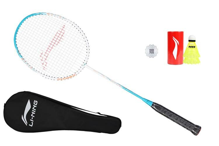 Ракетка для бадминтона унисекс Li Ning Thunder 9 Carbon Aluminum, белый/синий
